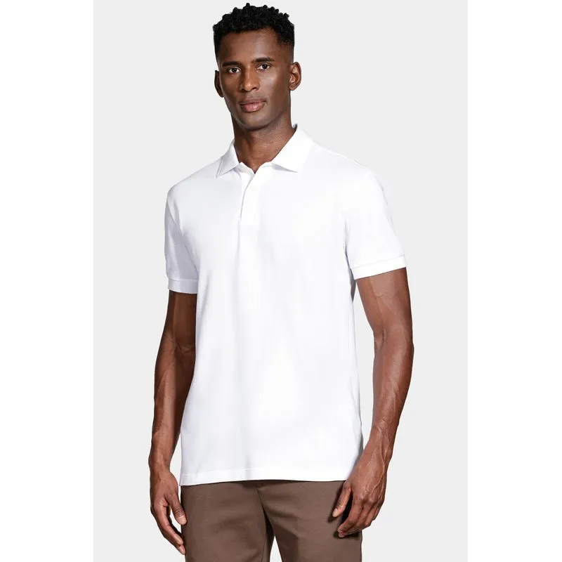 Polo Algodão Piquet Manga Curta Branco - GG