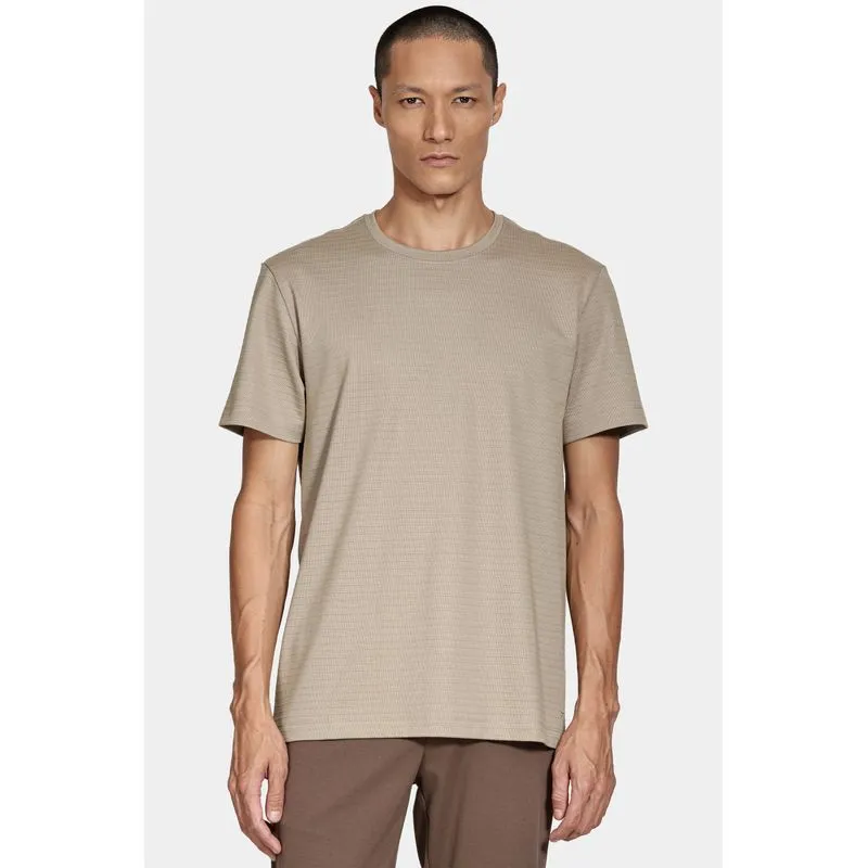 Camiseta Manga Curta Interlock Stripe Areia 116 - P