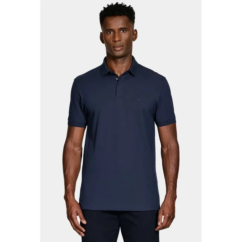 Polo Manga Curta Piquet Color Fix Navy - G