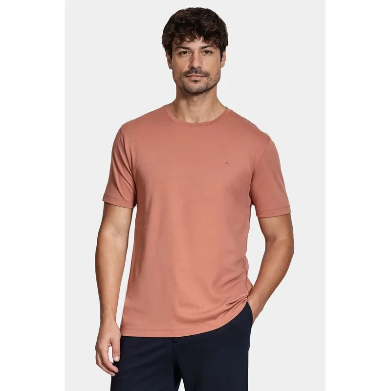 Camiseta Manga Curta Liquid Cotton Terracota - GG