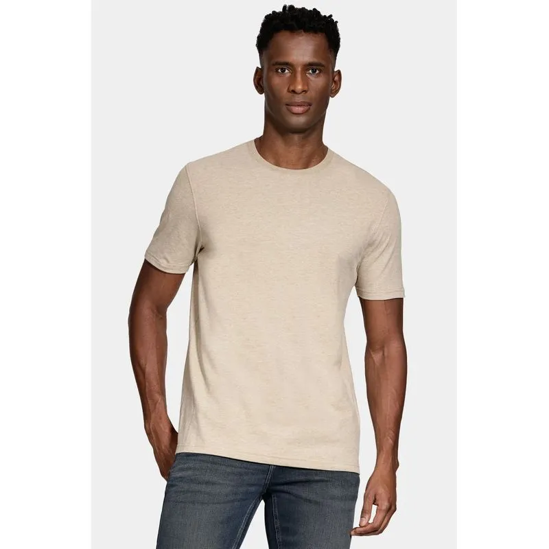 Camiseta Comfort Melange Soft Areia 116 - G