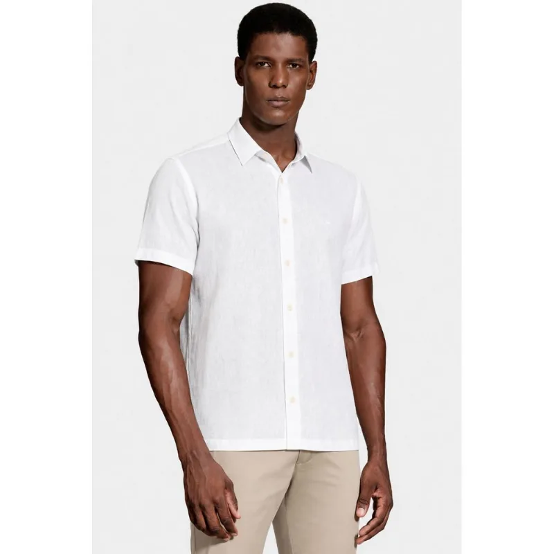 Camisa Manga Curta Regular Linho Martinelli Branco - XGG