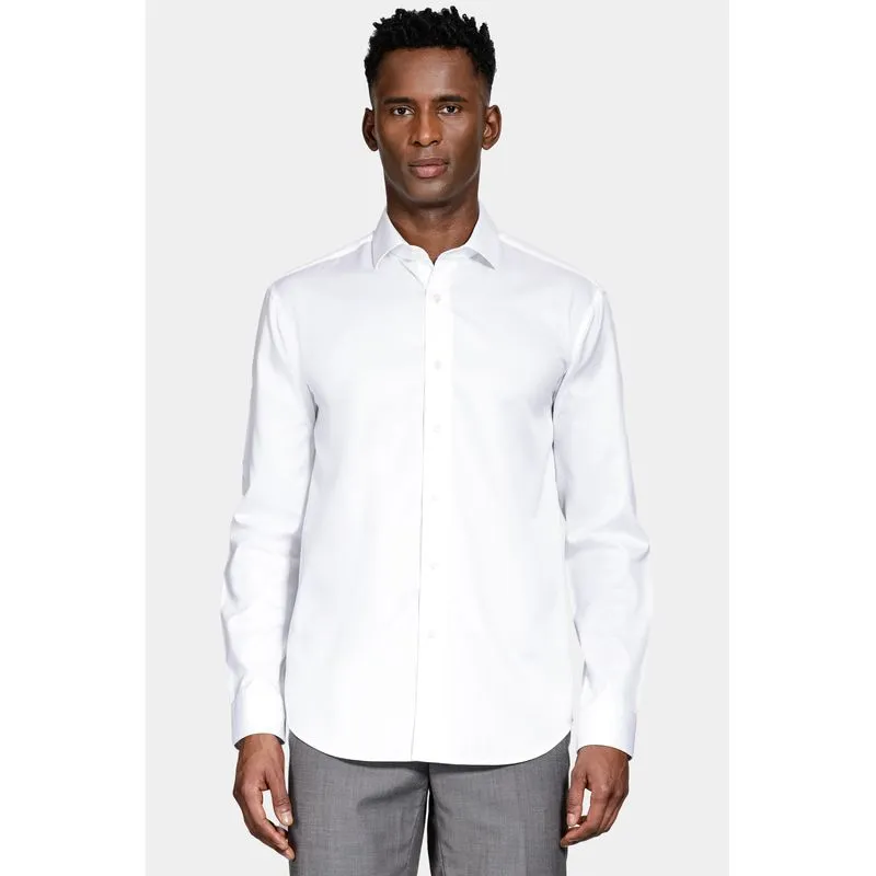 Camisa Manga Longa Social Wrinkle Free Branco - 45