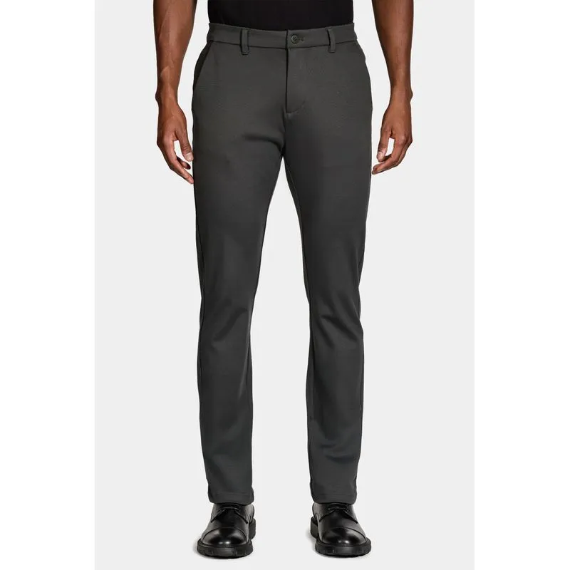 Calça Chino Slim Knit Conforto Verde - 38