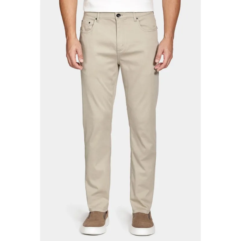 Calça 5 Pockets Slim Color Comfort Caqui - 48