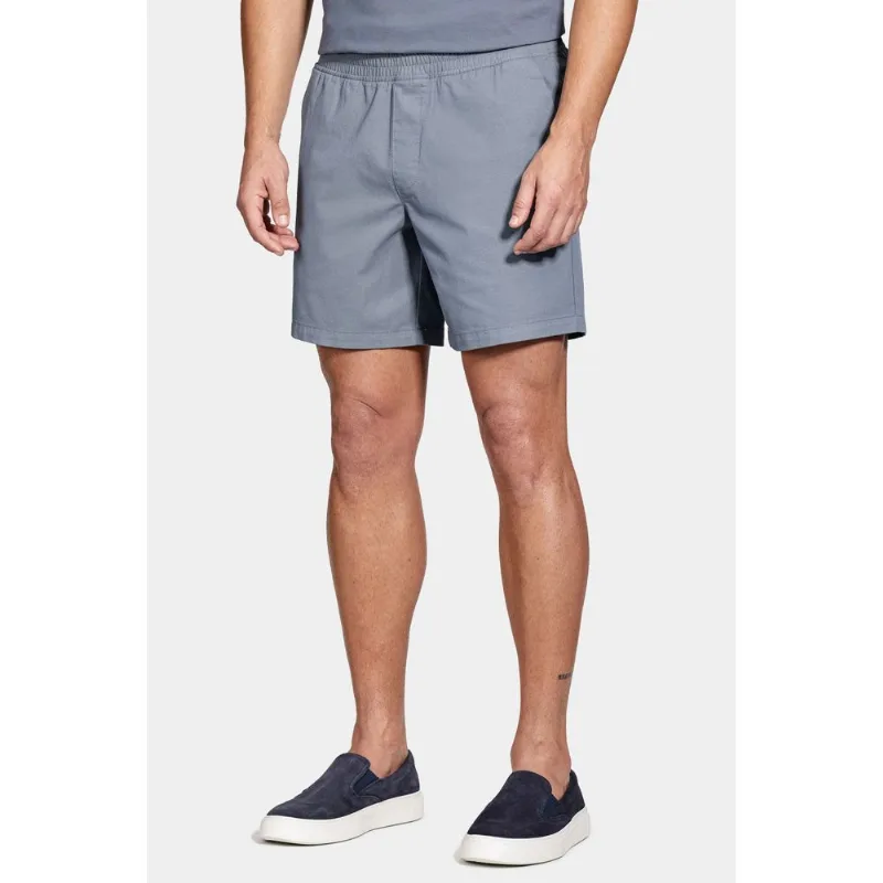 Bermuda Elástico Color Algodão Azul Indigo - XGG