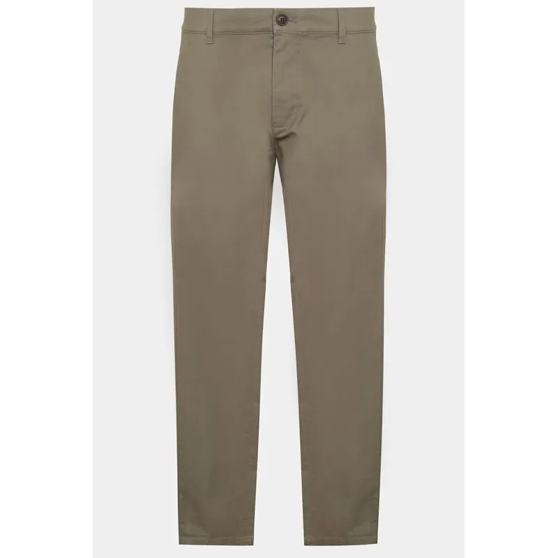Calça Chino Skinny Clássica Sarja Verde Militar - 52