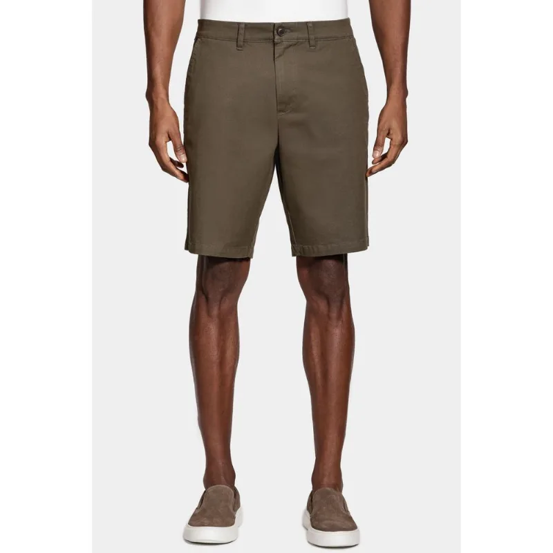 Bermuda Chino Clássica Mini Print Verde Militar - 38