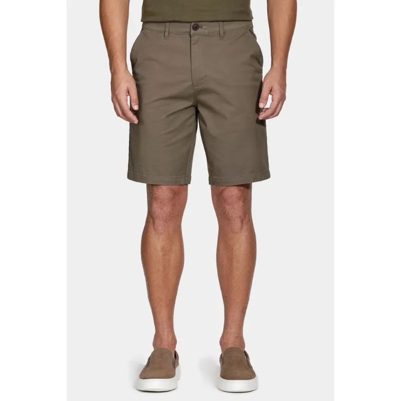 Bermuda Chino Casual em Sarja Verde Militar - 40