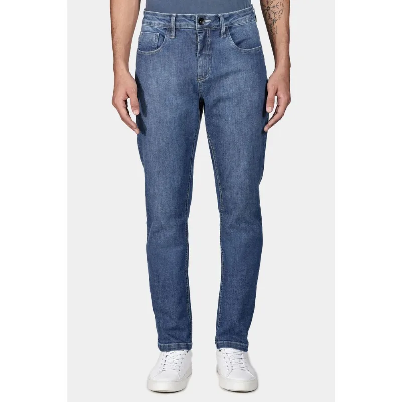 Calça Jeans Slim Azul Médio - 48