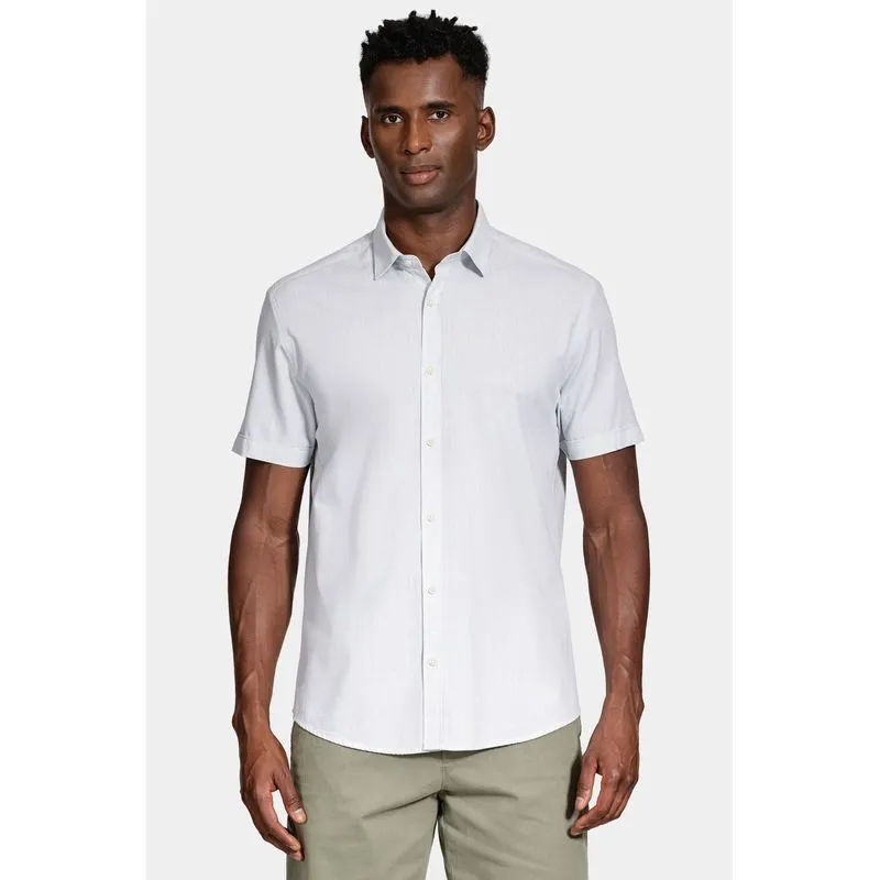 Camisa Manga Curta Algodão Modal Verde Claro - M