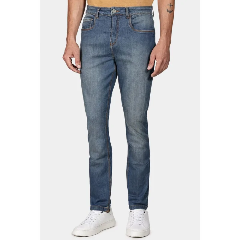 Calça Jeans Skinny Azul Médio - 42