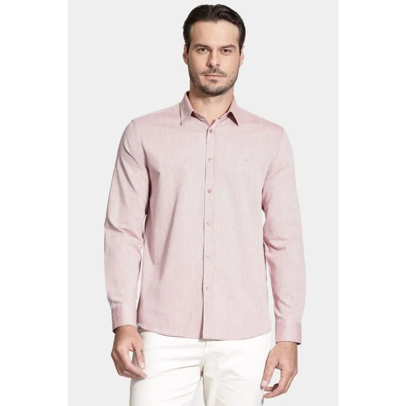 Camisa Manga Longa Slim Nature Line Tijolo - P