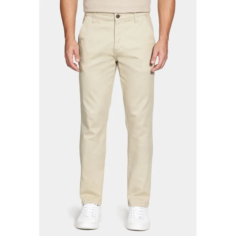 Calça Chino Slim Maquinetada Areia - 42