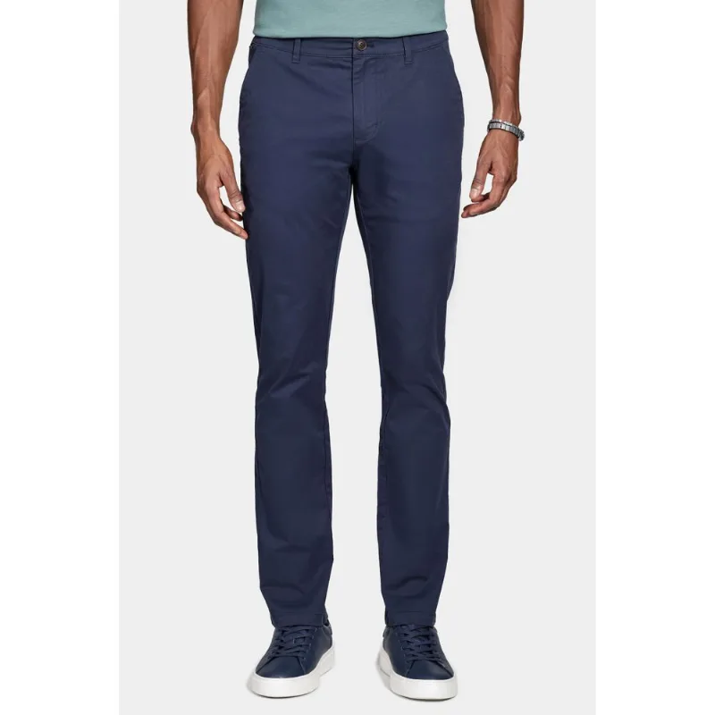 Calça Chino Algodão Premium Básica Marinho - 40