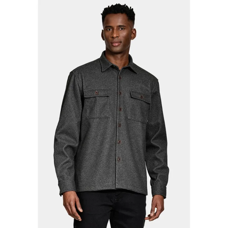 Camisa Manga Longa Overshit Chumbo - M