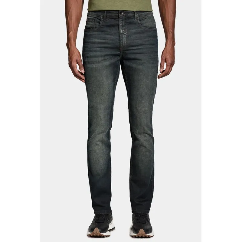 Calça Jeans Slim Dirty Estonada Black Caqui - 38