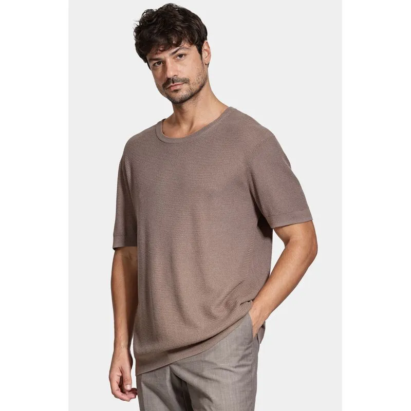 Tricot Manga Curta Jacquard Fendi - M