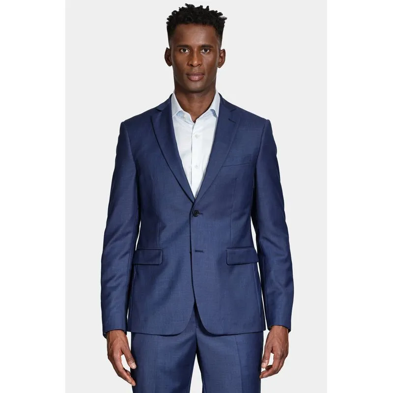 Costume Lã Super 120 Slim Azul - 58