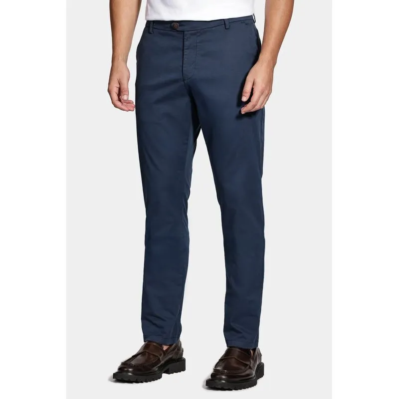 Calça Sarja Slim Alfaiataria Marinho - 42