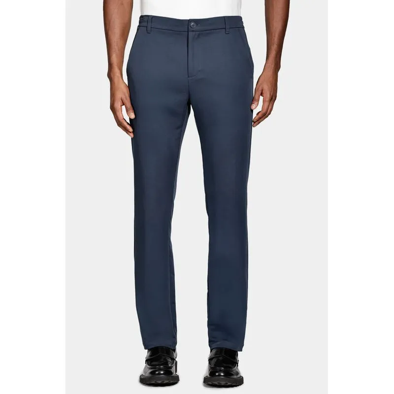 Calça Chino Clássica Slim Travel Marinho - 48