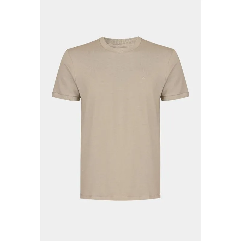Camiseta Manga Curta Algodão Piquet Areia 116 - XXG