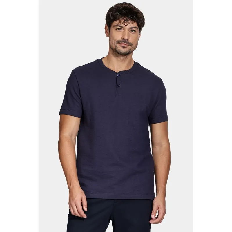 Camiseta Manga Curta Malha Portuguesa Tricot Navy - M