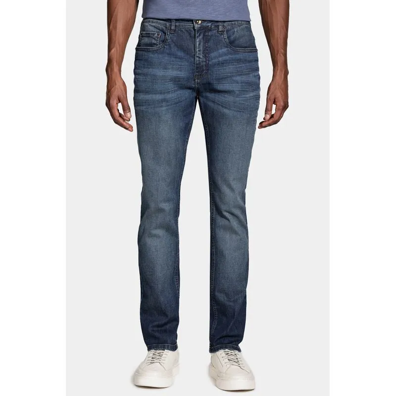Calça Jeans Slim Flex Azul Escuro - 38
