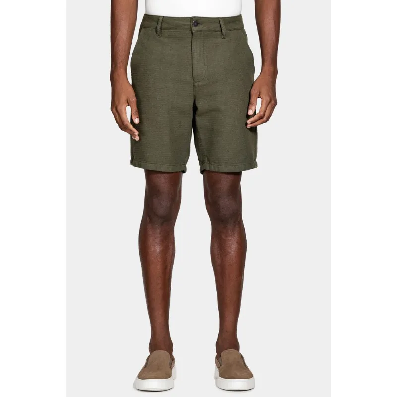Bermuda Chino Classica Maquinetada Verde Musgo - 42