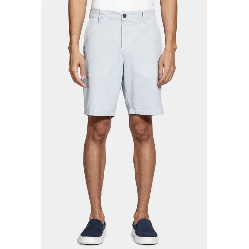 Bermuda Chino Algodão Classica Maquinetada Azul Claro - 44