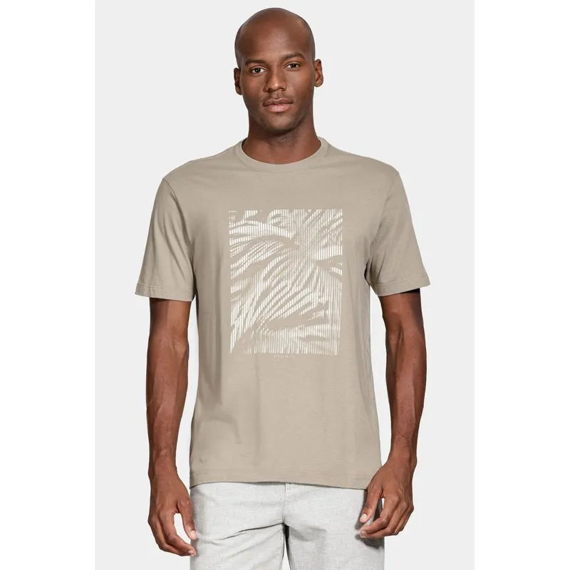 Camiseta Manga Curta Algodão Estampa Folhagens Fendi 116 - GG