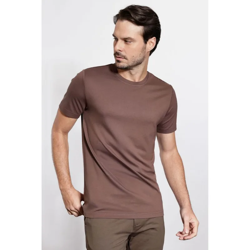 Camiseta Manga Curta Visco Everyday Ocre - P