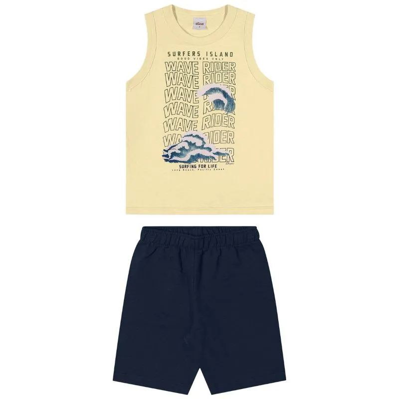 Conjunto Elian Infantil Menino Verão Estampa Sortidas 4/8 - 241399-BEGE CREAM-6