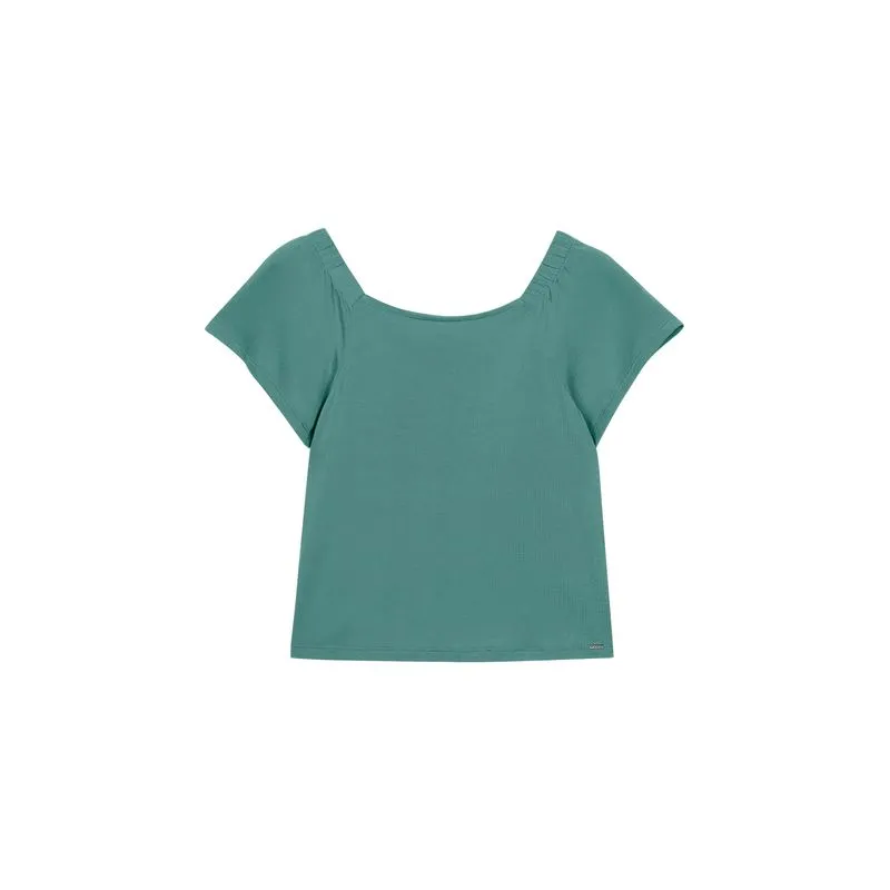 Blusa Feminina Ombro a Ombro Marialícia Verde P