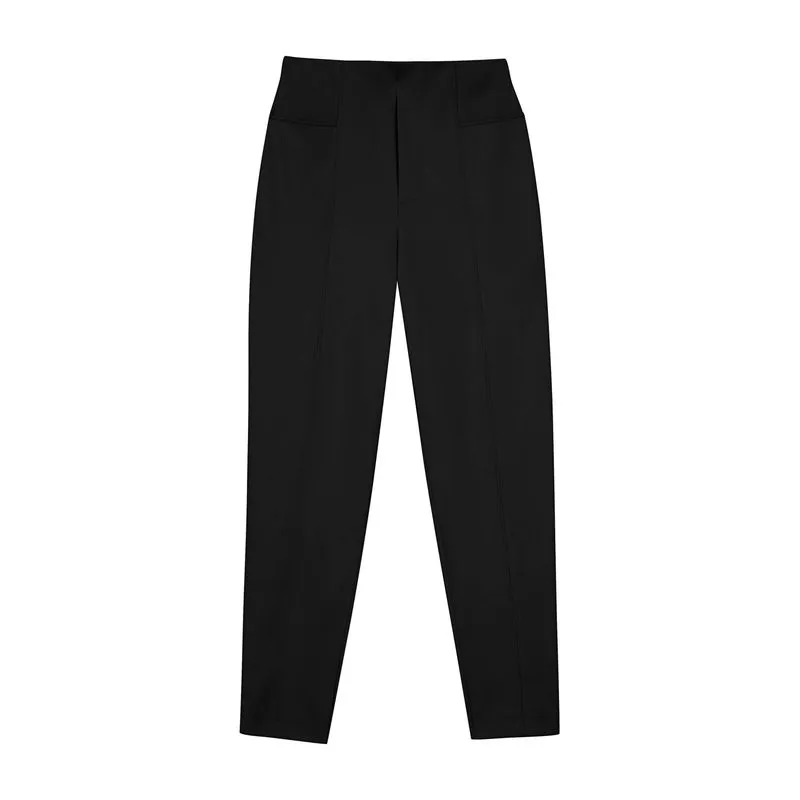 Calça Feminina Casual Moletom Ponto Roma Marialícia Preto M