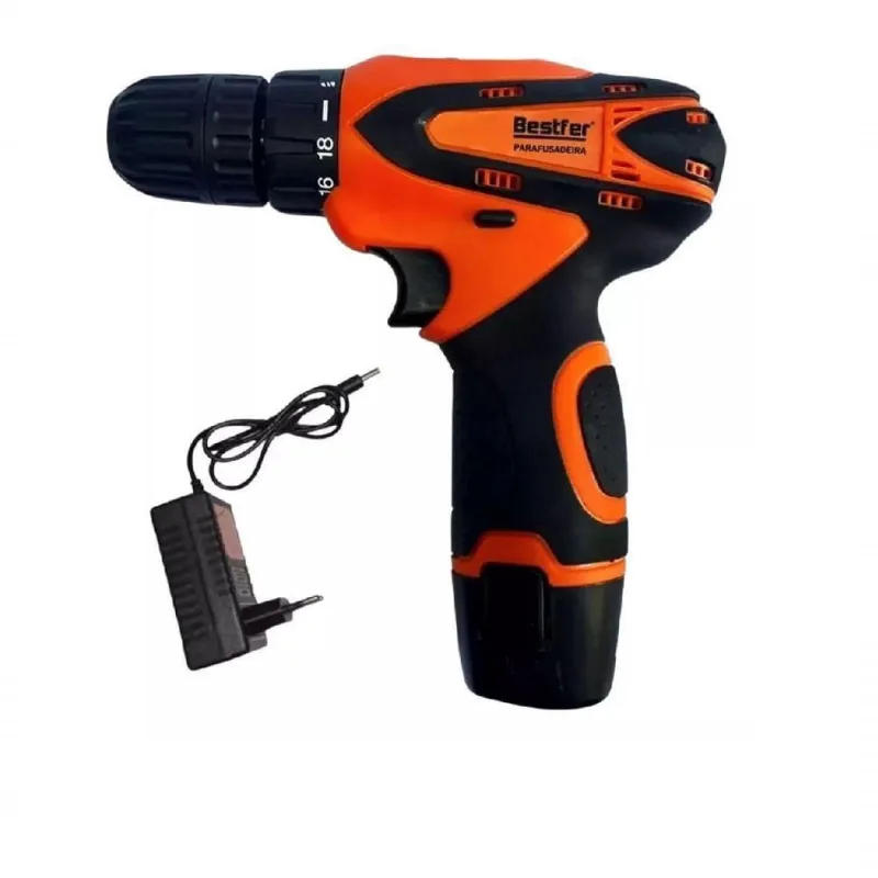 Parafusadeira Portátil 12v Sem Fio Com Bateria Bivolt