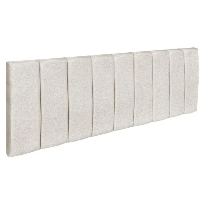 Cabeceira Painel Casal 1,40m Holanda Linho - Pallazio Cor Bege