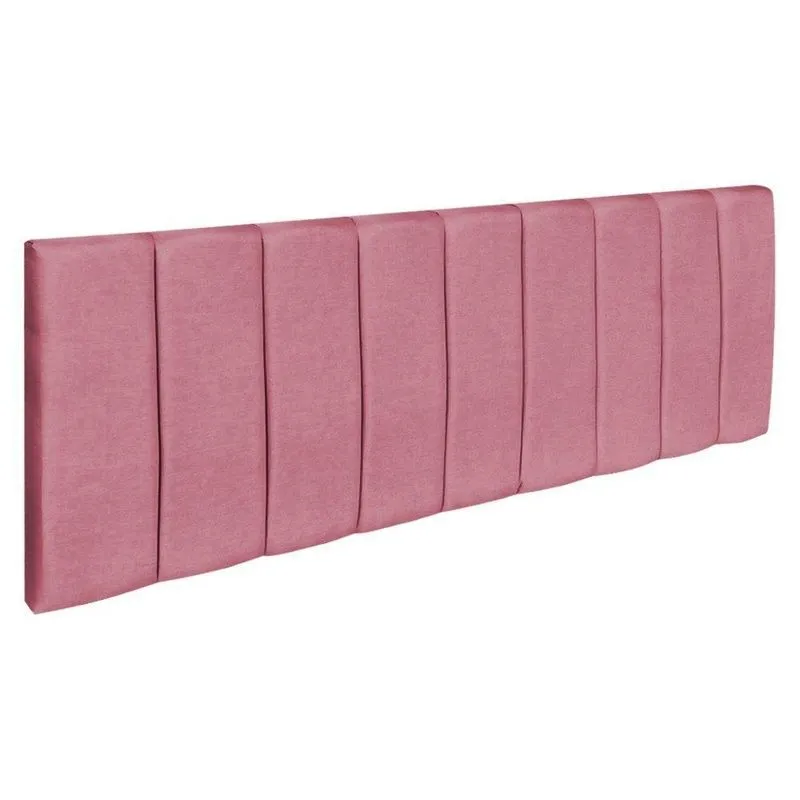Cabeceira Painel King 1,95m Holanda Suede - Pallazio Cor Rosa