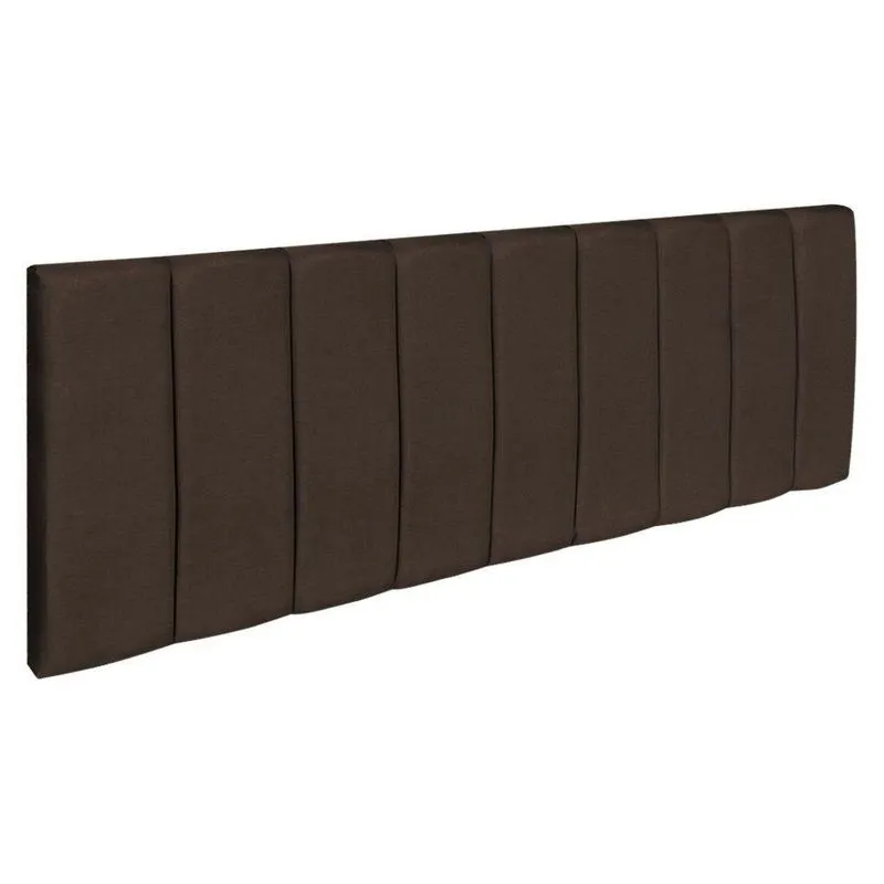 Cabeceira Painel King 1,95m Holanda Suede - Pallazio Cor Marrom