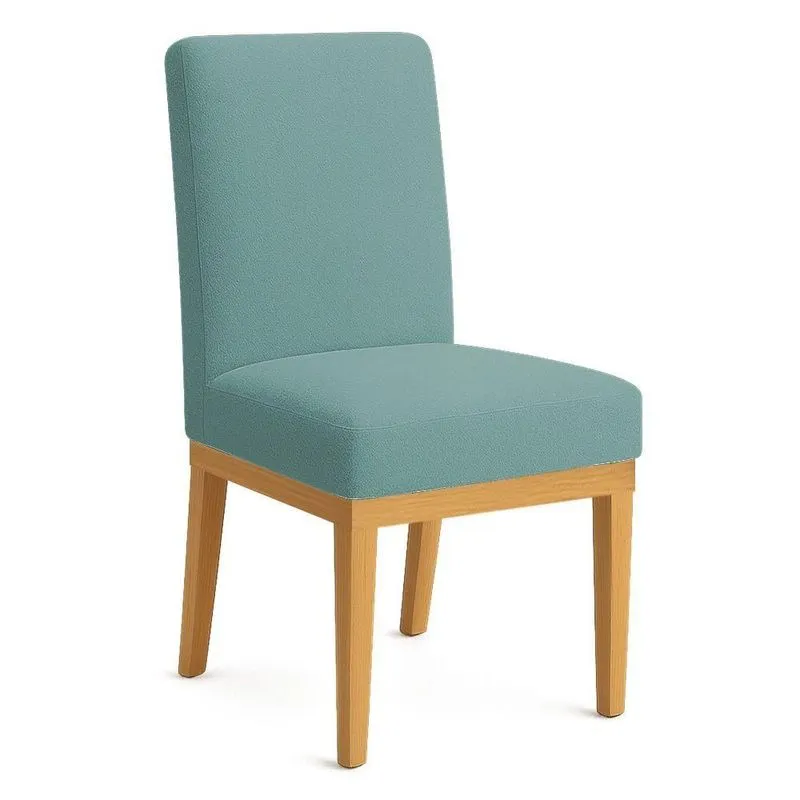 Cadeira De Jantar Brisa Boucle Estrutura Em Madeira Boucle Azul Marinho