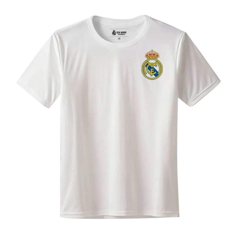 Camiseta Balboa Real Madrid Dry Lisa Infantil Branca BRANCO - 16
