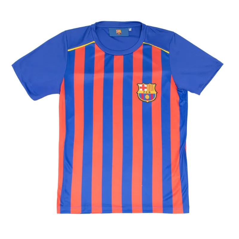 Camiseta Infantil Balboa Barcelona Azul/Vermelho - 12