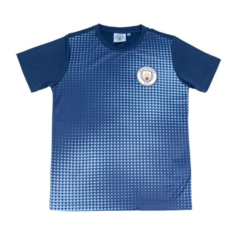 Camiseta Infantil Balboa Manchester City Marinho/Azul Claro - 12