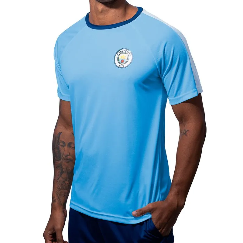 Camiseta Balboa Manchester City Masculina Azul Claro Performance M