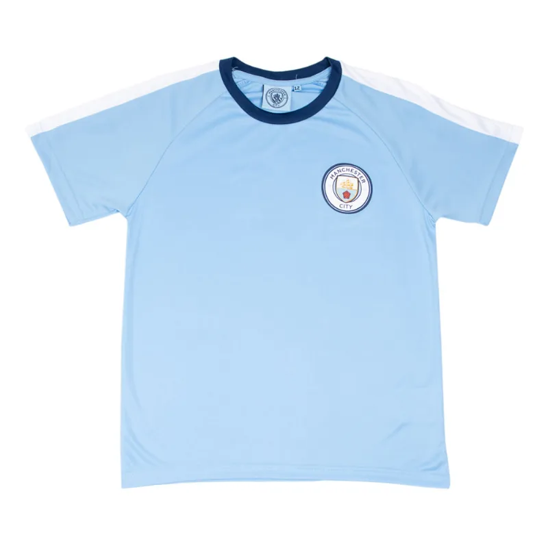 Camiseta Infantil Balboa Manchester City Azul Claro - 12
