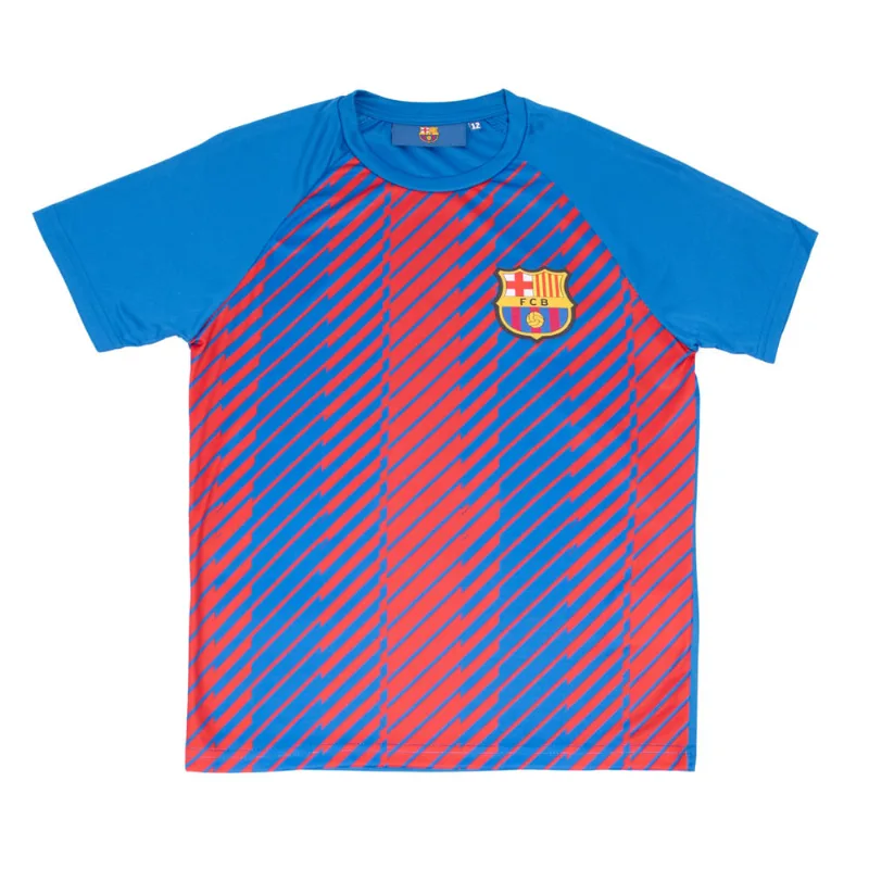 Camiseta Infantil Balboa Barcelona Azul/Vermelho - 16