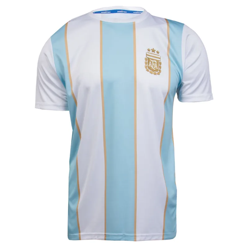Camiseta Masculina Balboa Argentina Messi 10 Branco/Azul - P