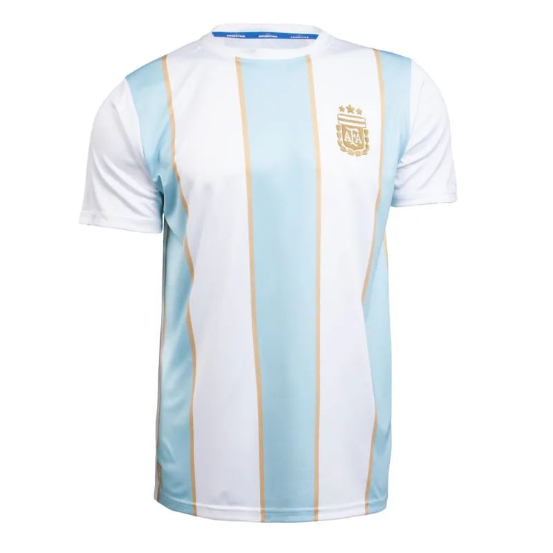 Camiseta Masculina Balboa Argentina Tevez 11 Branco/Azul - G