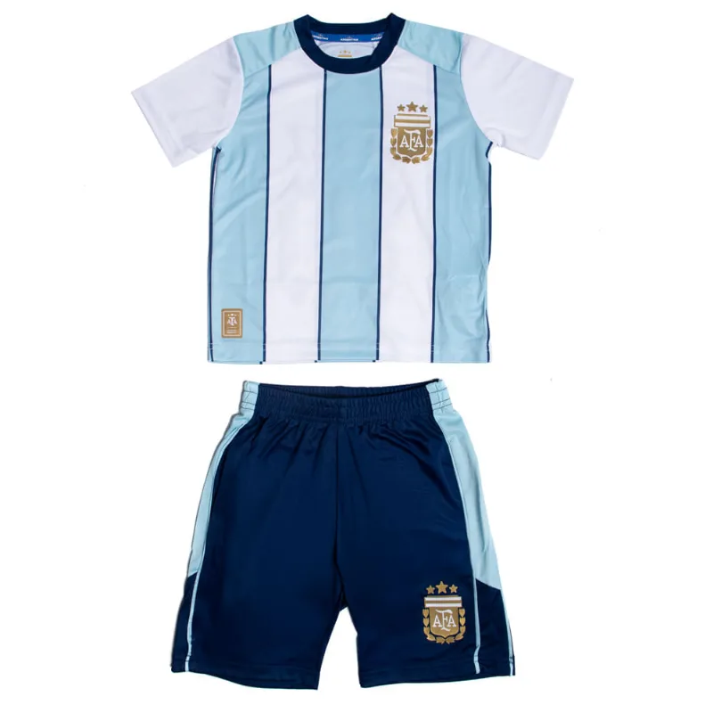 Conjunto Infantil Balboa Argentina Branco/Azul - 8