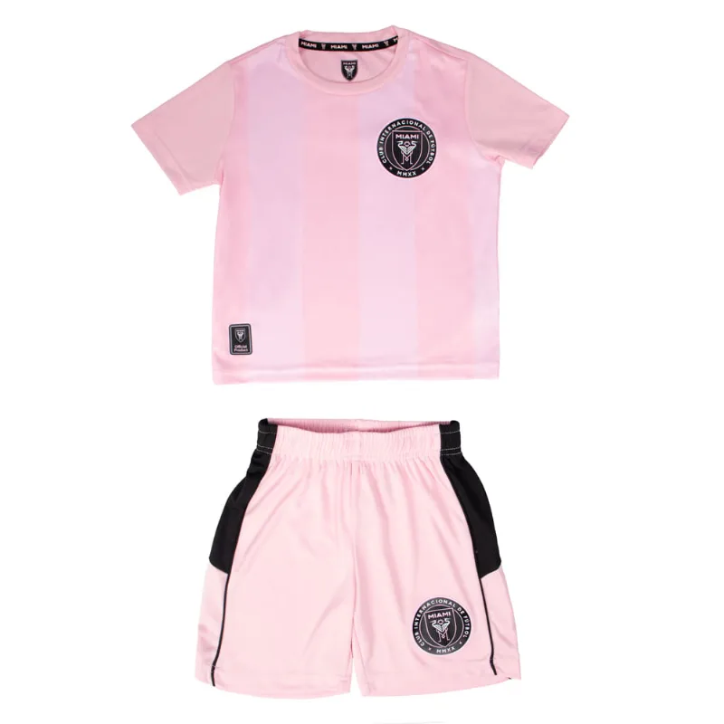 Conjunto Infantil Balboa Inter Miami Esportivo Rosa - 4